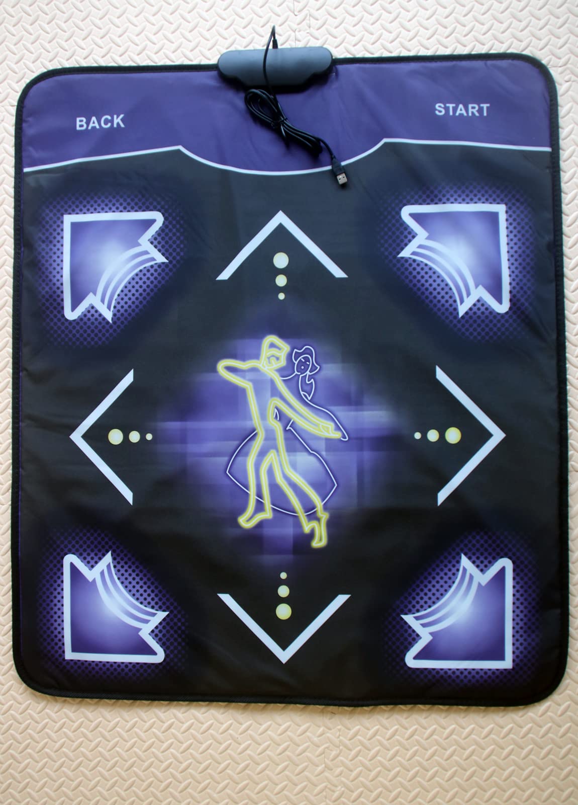 2人用 ダンスパッド ノンスリップ 耐久性 耐摩耗性 ダンスステップ